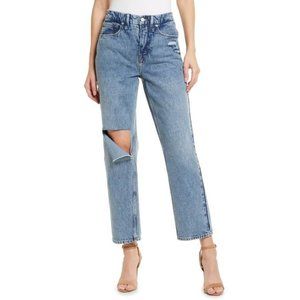 Good American '90s Duster Straight Leg Jeans Size 14/32 NWT
